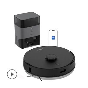 Black Robot Vacuum Cleaner